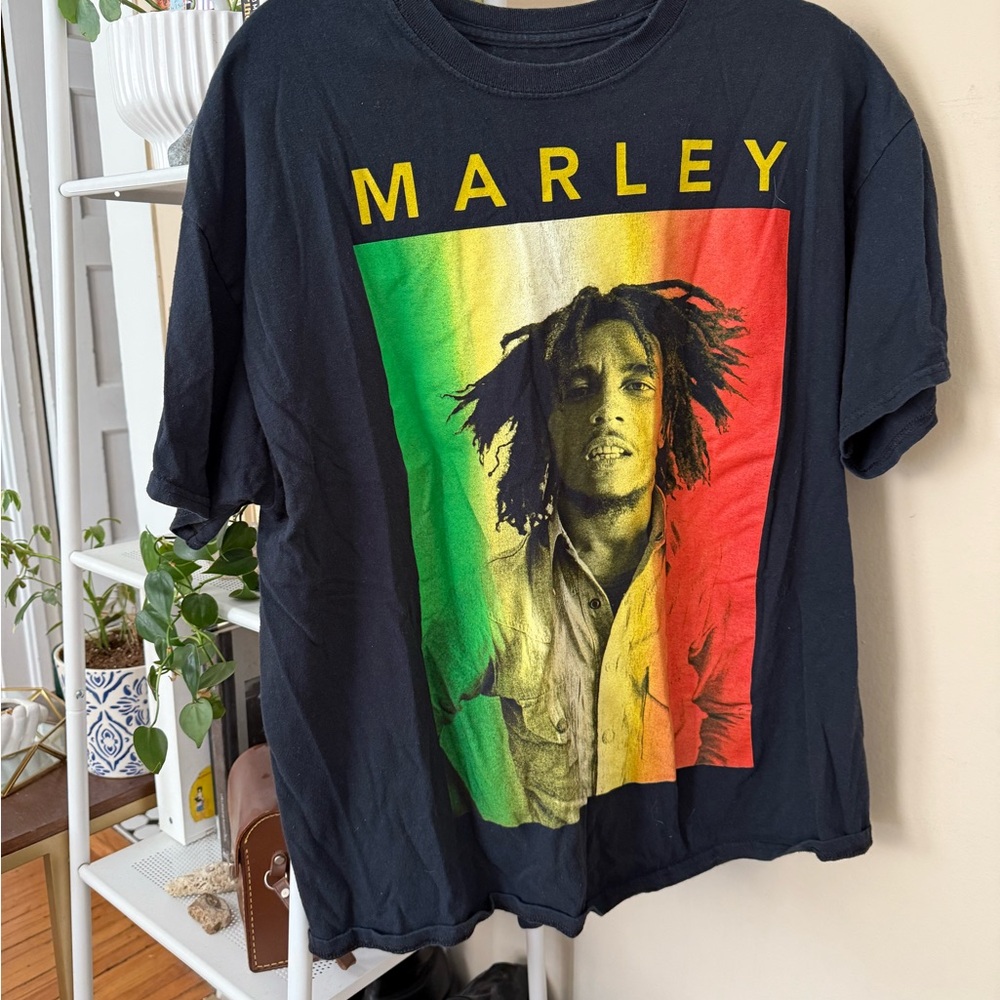 Vintage Black Bob Marley Graphic T-Shirt